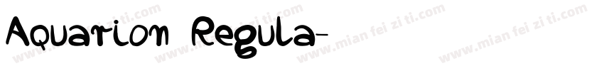 Aquarion Regula字体转换